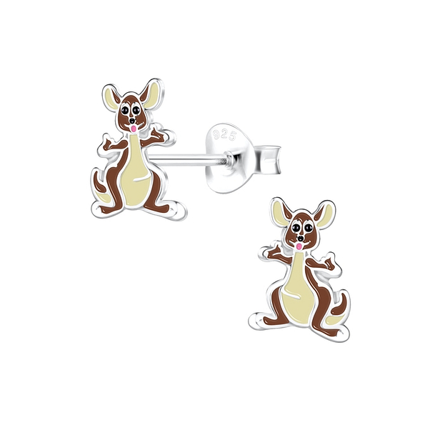 Wholesale Sterling Silver Kangaroo Ear Studs - JD13538