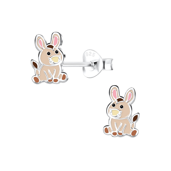 Wholesale Sterling Silver Donkey Ear Studs - JD13515