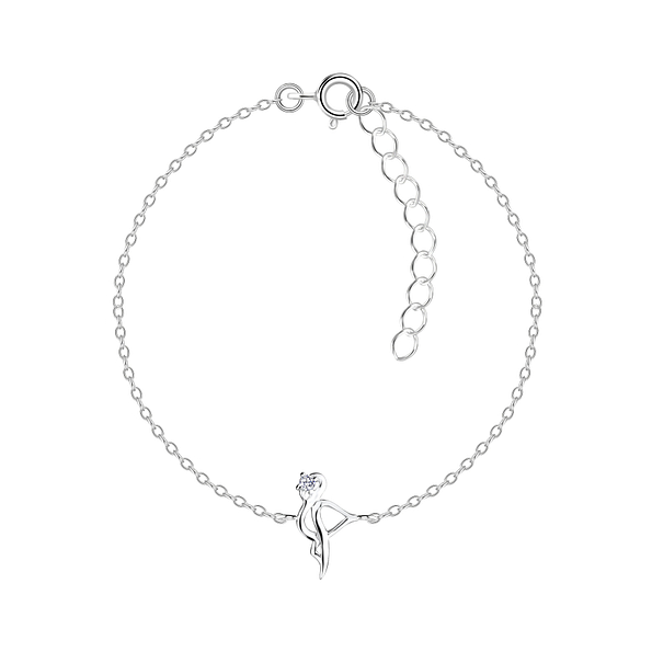 Wholesale Sterling Silver Flamingo Bracelet - JD15524