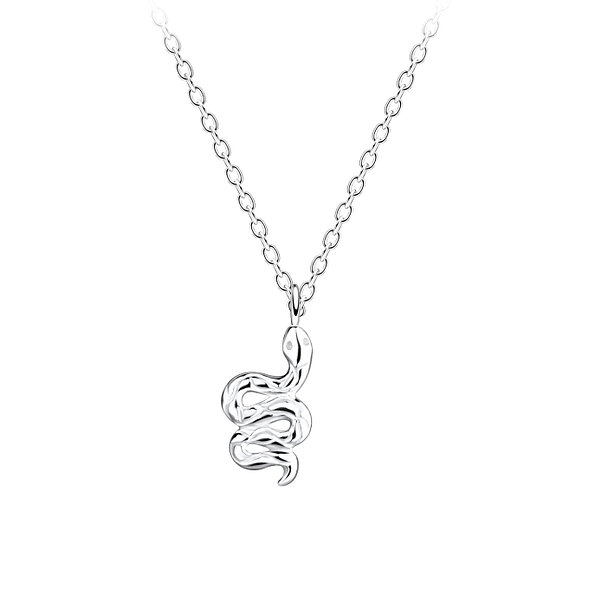 Wholesale Sterling Silver Snake Necklace - JD15465