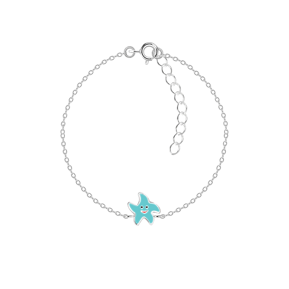 Wholesale Sterling Silver Starfish Bracelet - JD15569