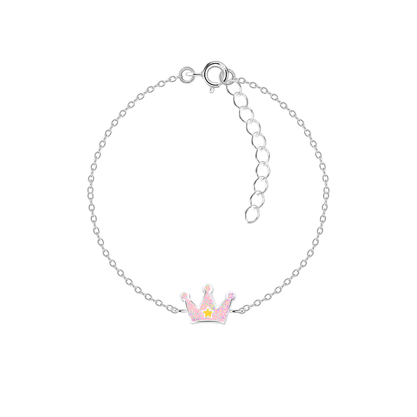 Wholesale Sterling Silver Crown Bracelet - JD15664