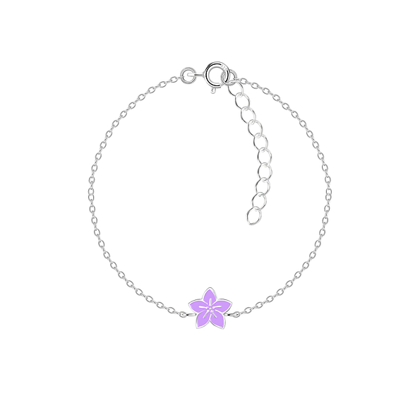 Wholesale Sterling Silver Flower Bracelet - JD15592