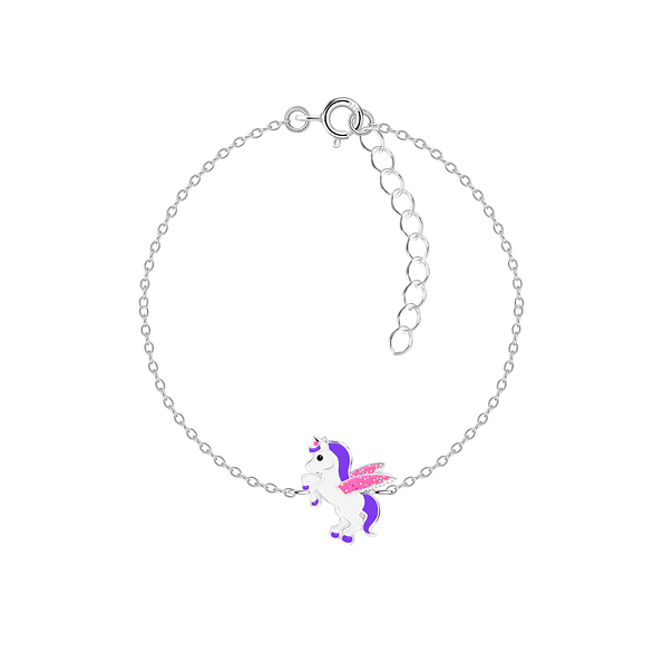 Wholesale Sterling Silver Unicorn Bracelet - JD15667