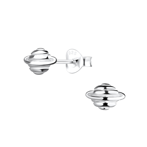 Wholesale Sterling Silver Saturn Ear Studs - JD15860