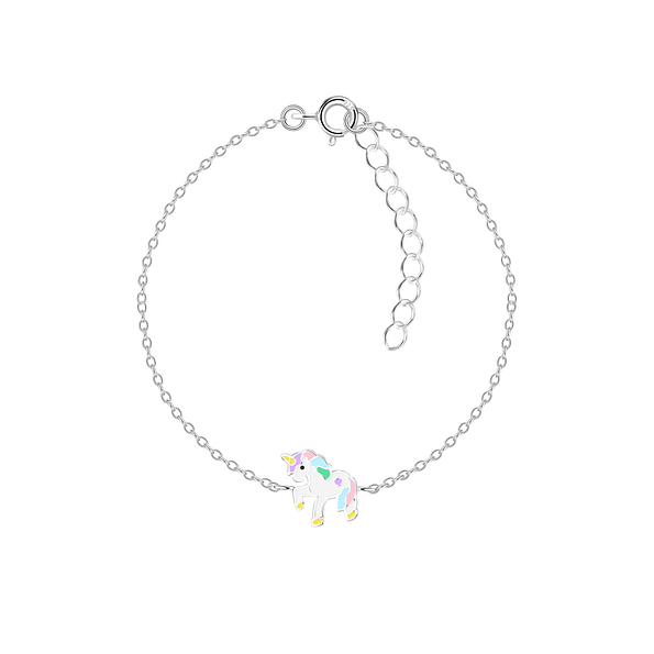 Wholesale Sterling Silver Unicorn Bracelet - JD16174