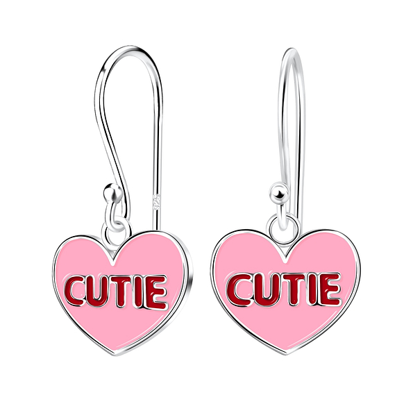 Wholesale Sterling Silver Cutie Heart Earrings - JD16054