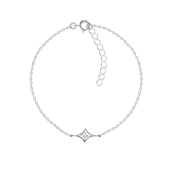 Wholesale Sterling Silver Geometric Bracelet - JD16424