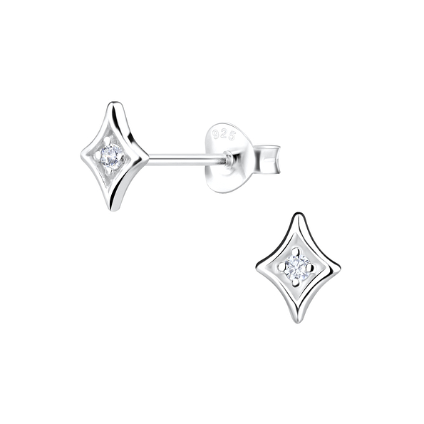 Wholesale Sterling Silver Geometric Ear Studs - JD16422