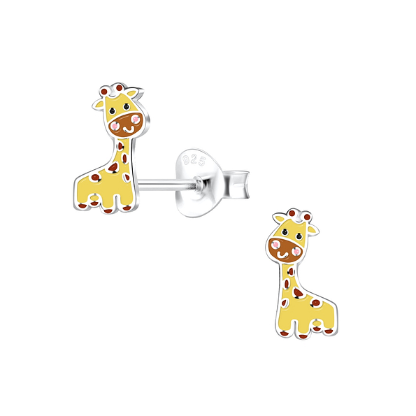 Wholesale Sterling Silver Giraffe Ear Studs - JD16392