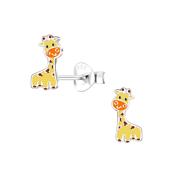 Wholesale Sterling Silver Giraffe Ear Studs - JD16263