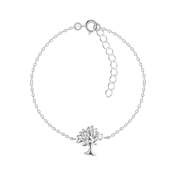 Wholesale Sterling Silver Tree Of Life Bracelet - JD16472