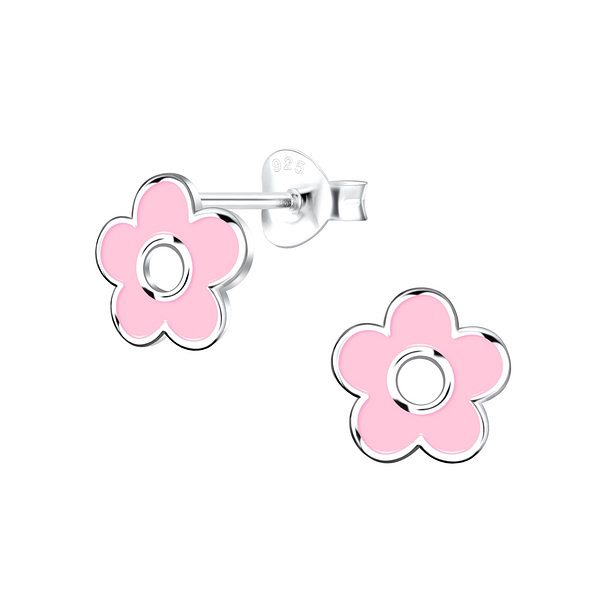 Wholesale Sterling Silver Flower Ear Studs - JD16519