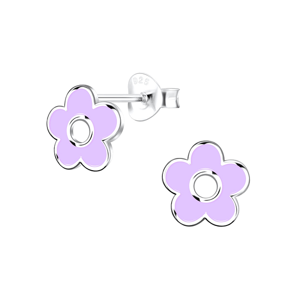 Wholesale Sterling Silver Flower Ear Studs - JD16544