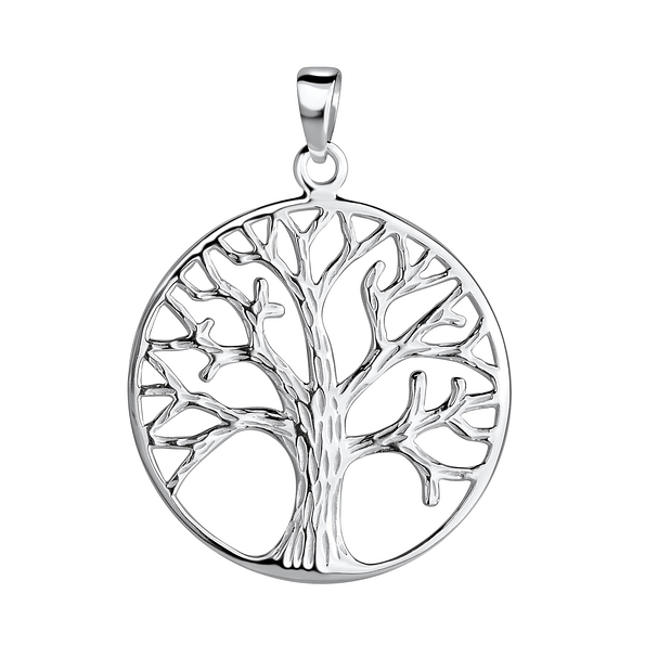Wholesale Sterling Silver Tree of Life Pendant - JD16581