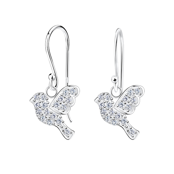 Wholesale Sterling Silver Bird Earrings - JD17023