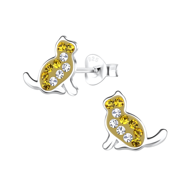 Wholesale Sterling Silver Cat Ear Studs - JD17177