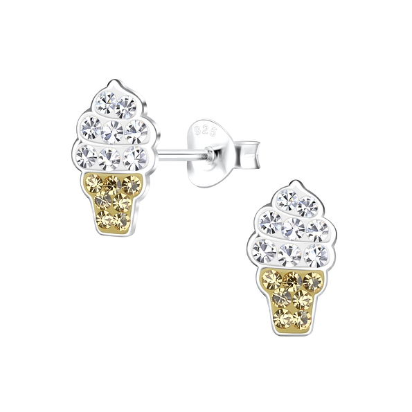 Wholesale Sterling Silver Ice Cream Ear Studs - JD17181