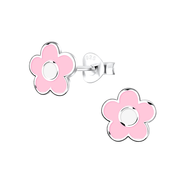 Wholesale Sterling Silver Flower Ear Studs - JD17087