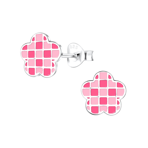 Wholesale Sterling Silver Flower Ear Studs - JD17143