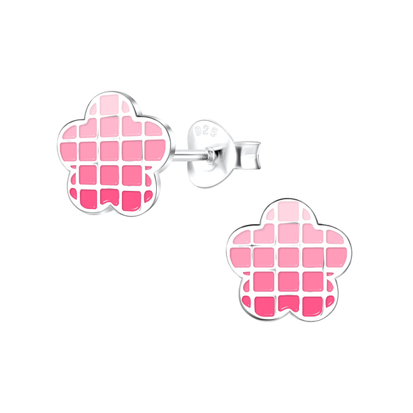 Wholesale Sterling Silver Flower Ear Studs - JD17142
