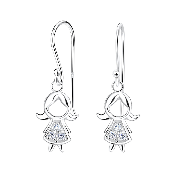 Wholesale Sterling Silver Girl Earrings - JD17348