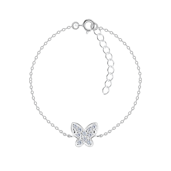 Wholesale Sterling Silver Butterfly Bracelet - JD17322