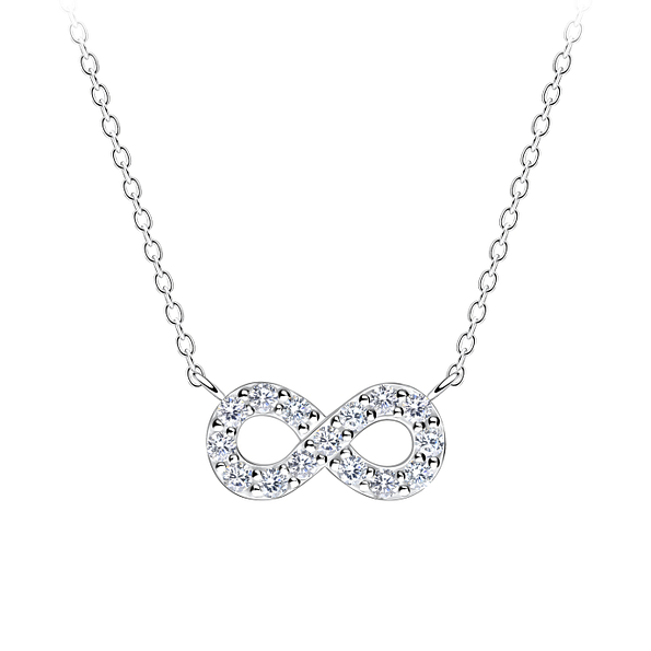 Wholesale Sterling Silver Infinity Necklace - JD17271