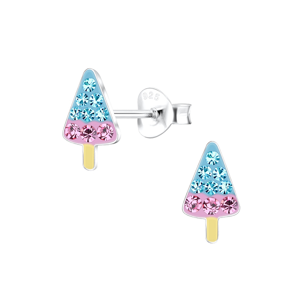Wholesale Sterling Silver Ice Cream Ear Studs - JD17183
