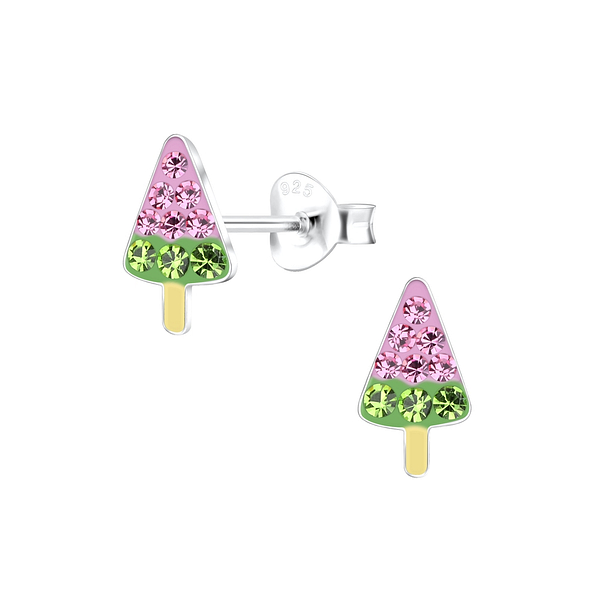 Wholesale Sterling Silver Ice Cream Ear Studs - JD17184