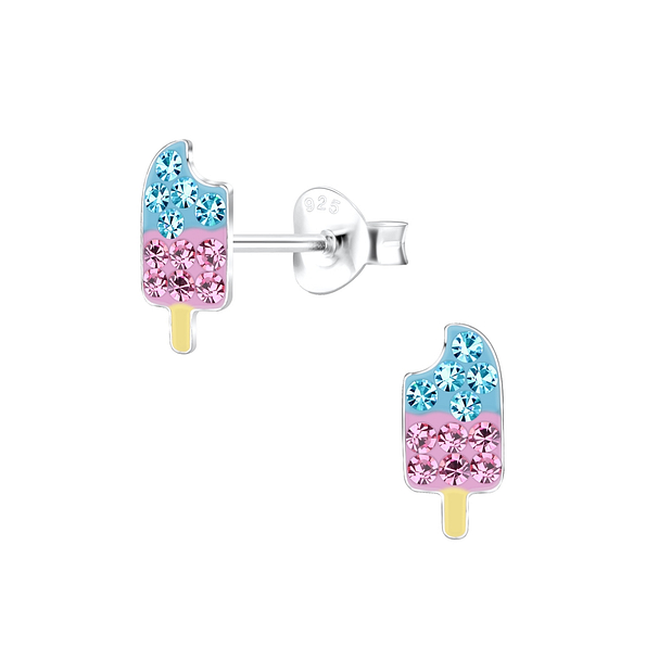 Wholesale Sterling Silver Ice Cream Ear Studs - JD17190