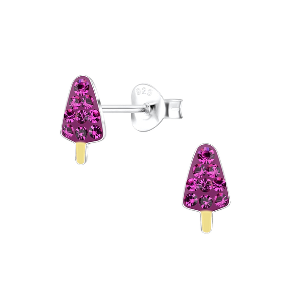 Wholesale Sterling Silver Ice Cream Ear Studs - JD17192
