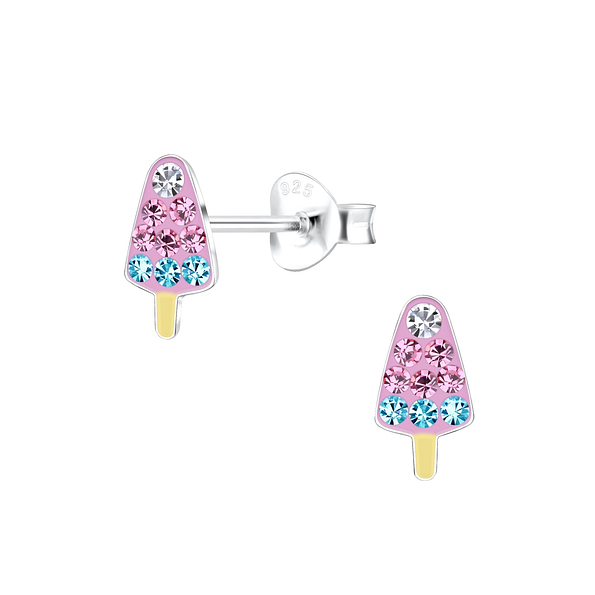 Wholesale Sterling Silver Ice Cream Ear Studs - JD17193