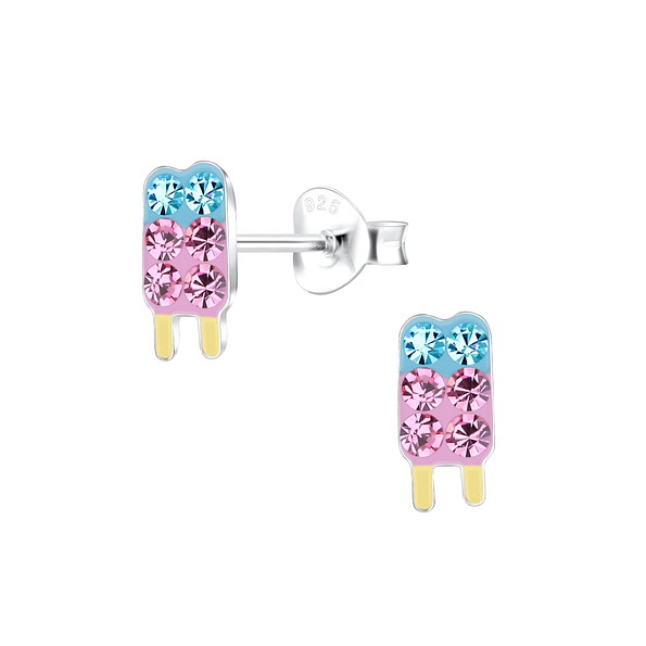 Wholesale Sterling Silver Ice Cream Ear Studs - JD17195