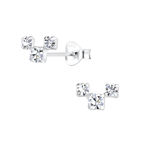 Wholesale Sterling Silver Geometric Ear Studs - JD17232