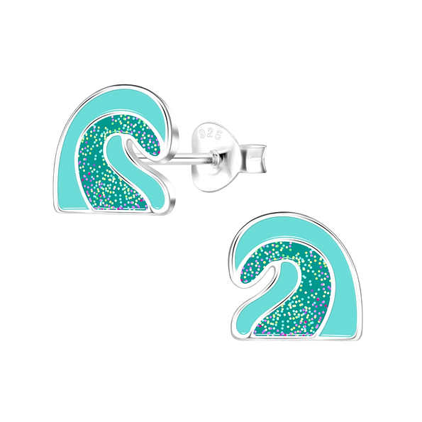 Wholesale Sterling Silver Wave Ear Studs - JD17146