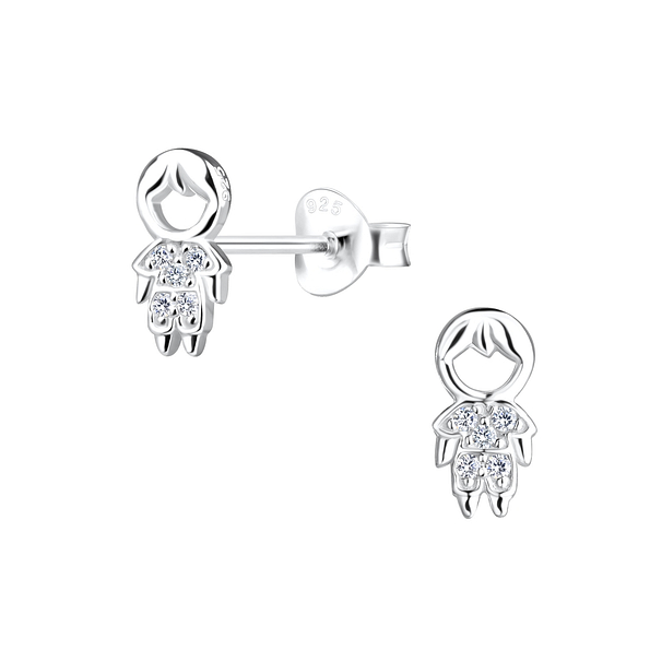 Wholesale Sterling Silver Boy Ear Studs - JD17218