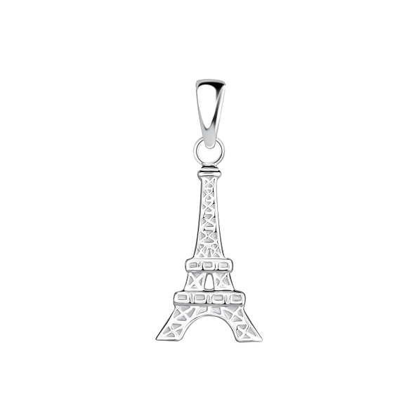 Wholesale Sterling Silver Eiffel Tower Pendant - JD17341