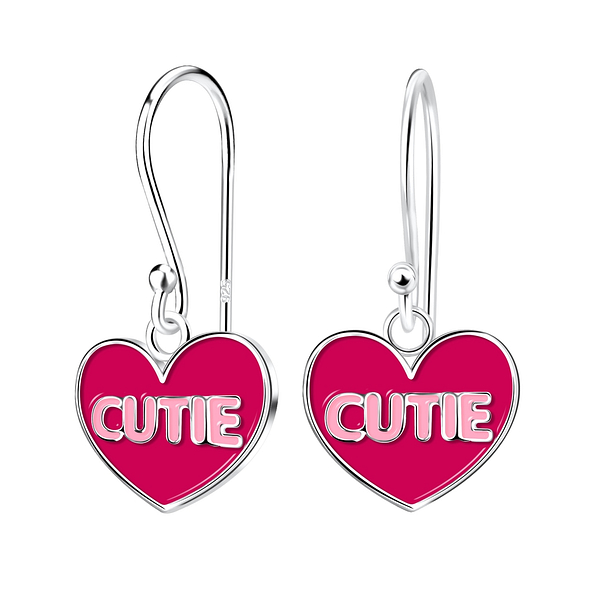 Wholesale Sterling Silver Cutie Heart Earrings - JD17498