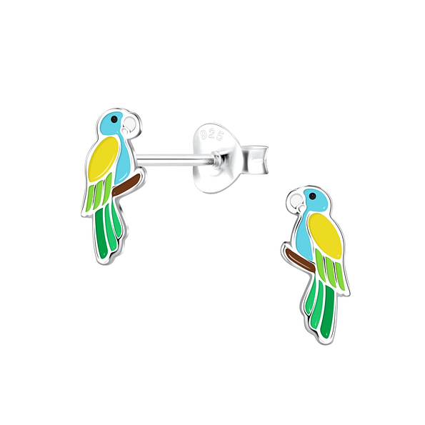 Wholesale Sterling Silver Parrot Ear Studs - JD17472