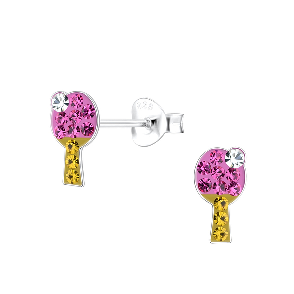 Wholesale Sterling Silver Table Tennis Ear Studs - JD17530