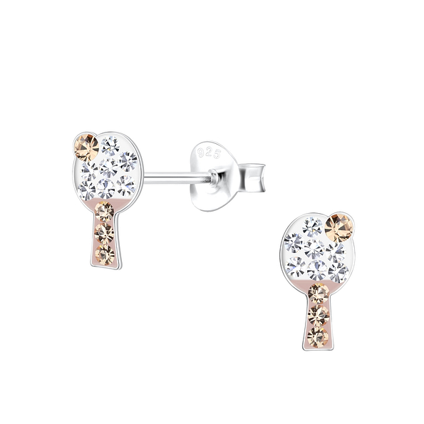 Wholesale Sterling Silver Table Tennis Ear Studs - JD17855