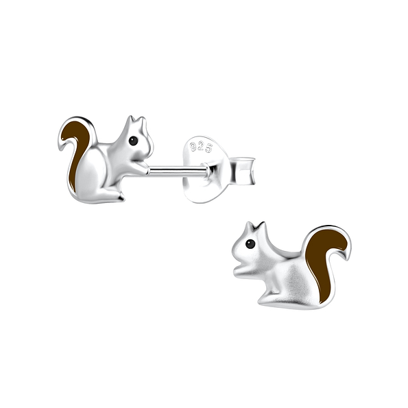 Wholesale Sterling Silver Squirrel Ear Studs - JD17972