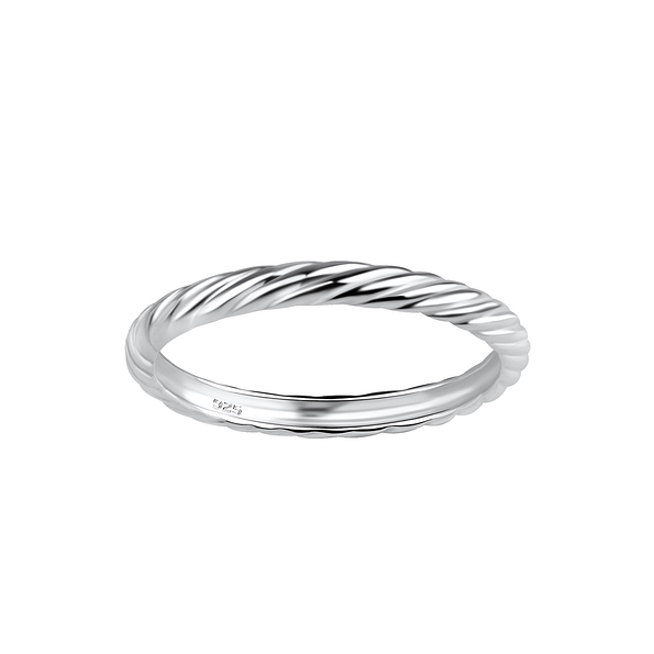 Wholesale Sterling Silver Twisted Ring - JD18004