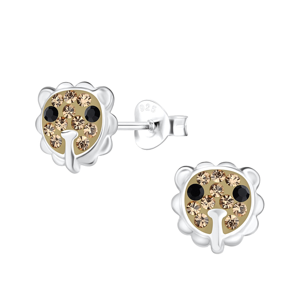 Wholesale Sterling Silver Lion Ear Studs - JD18067