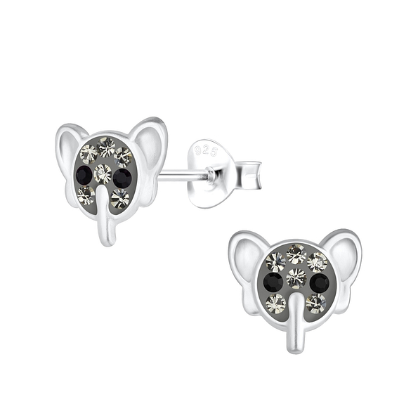 Wholesale Sterling Silver Elephant Ear Studs - JD18038