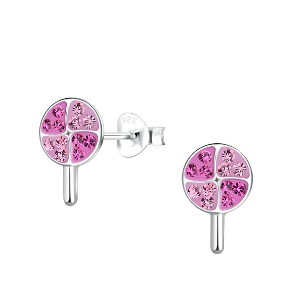 Wholesale Sterling Silver Lollipop Ear Studs - JD18104