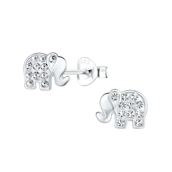 Wholesale Sterling Silver Elephant Ear Studs - JD18022