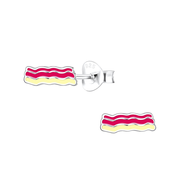 Wholesale Sterling Silver Bacon Ear Studs - JD18074