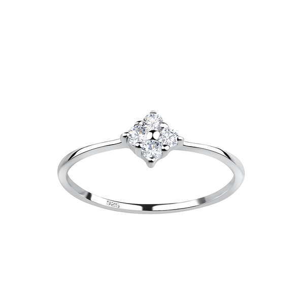 Wholesale Sterling Silver Flower Ring - JD18129